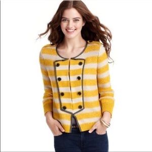 LOFT striped army style jacket cardigan